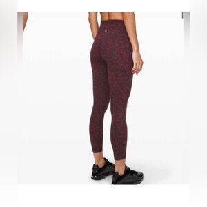 Align Lululemon burgundy Patterned Leggings